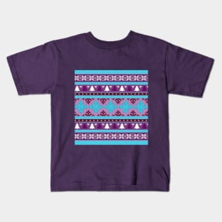 Christmas Sweater Knitted Pattern Kids T-Shirt